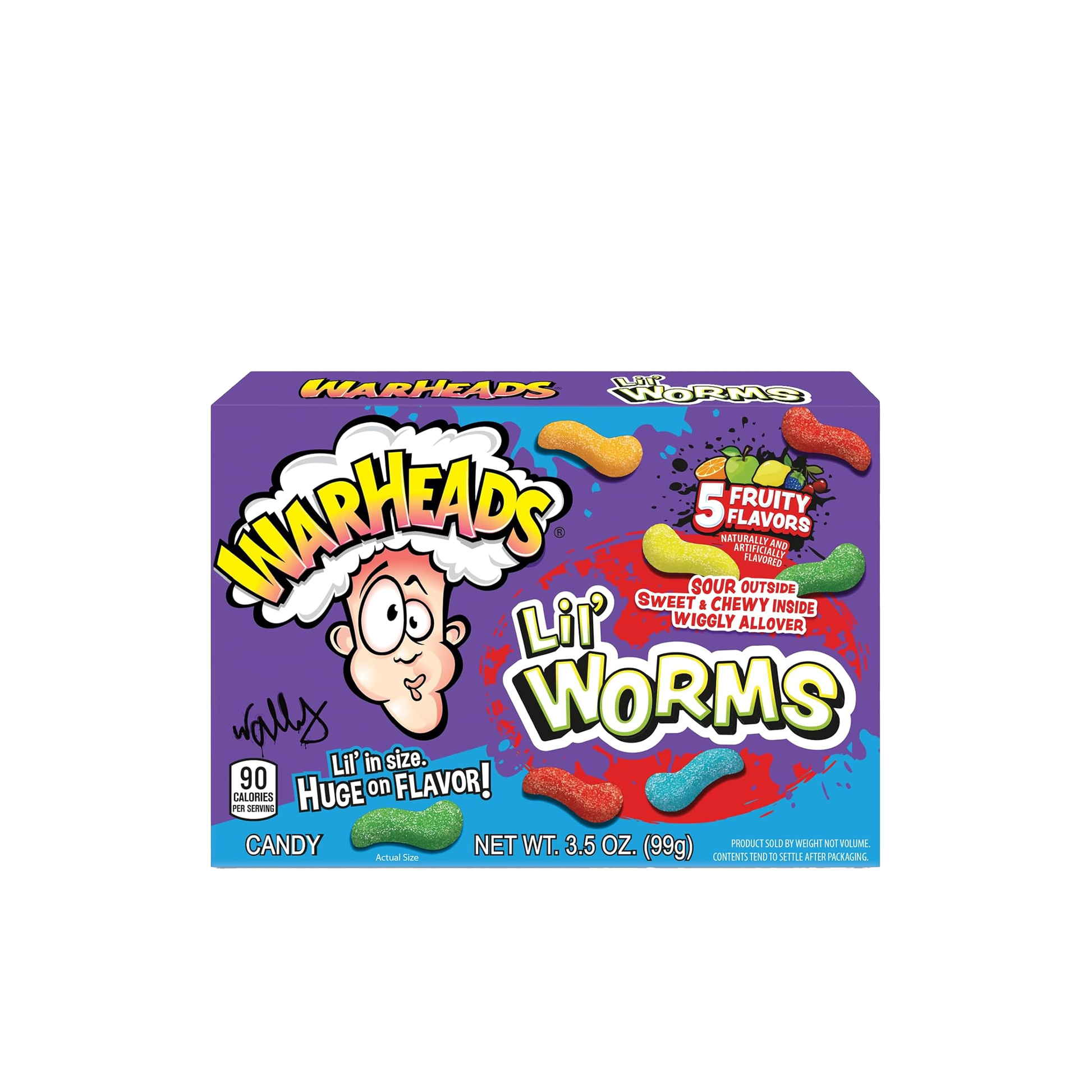 Warheads Lil Worms 3.5 oz