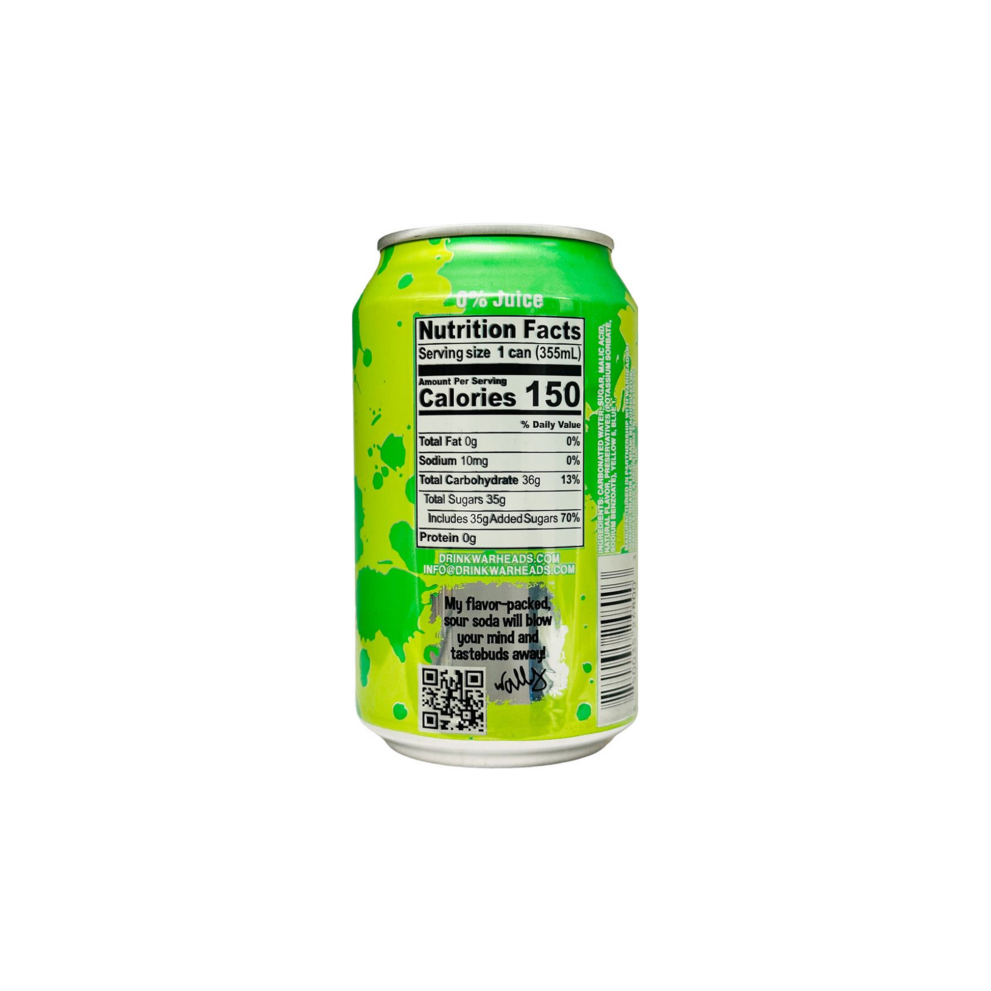 Warheads Soda Green Apple 12 fl oz