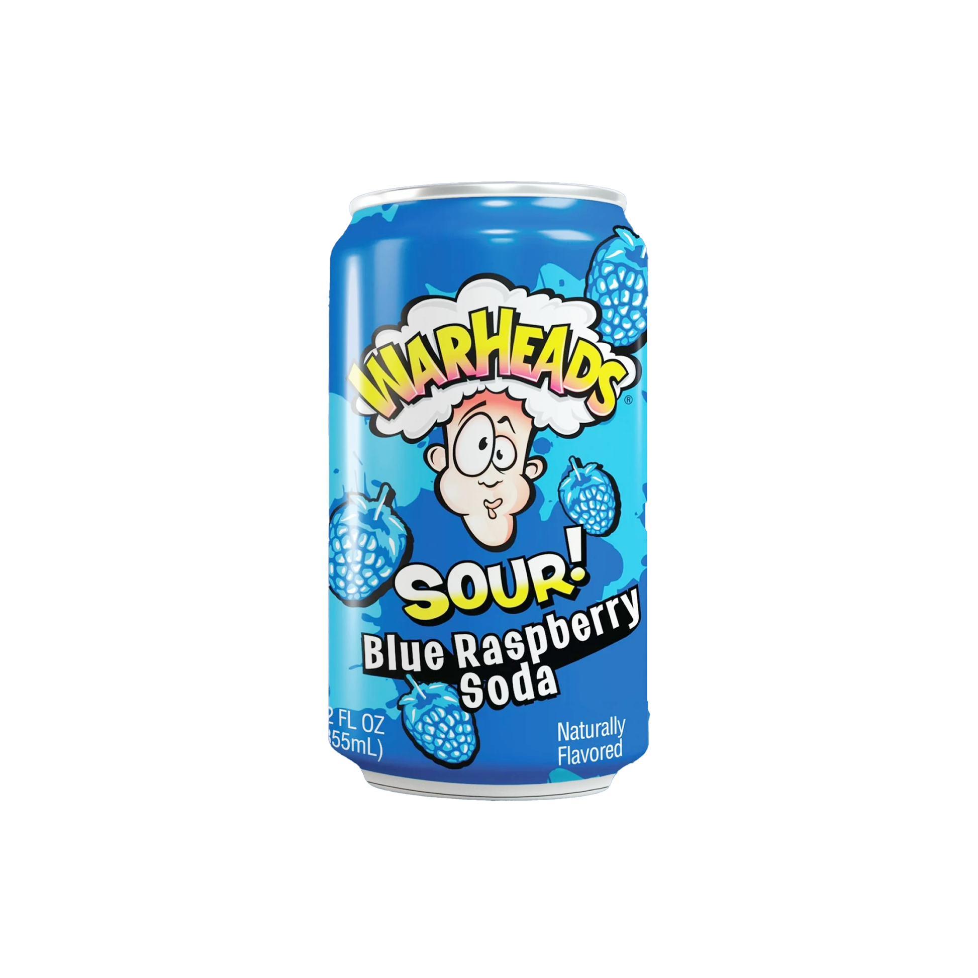 Warheads Soda Blue Raspberry 12 Oz