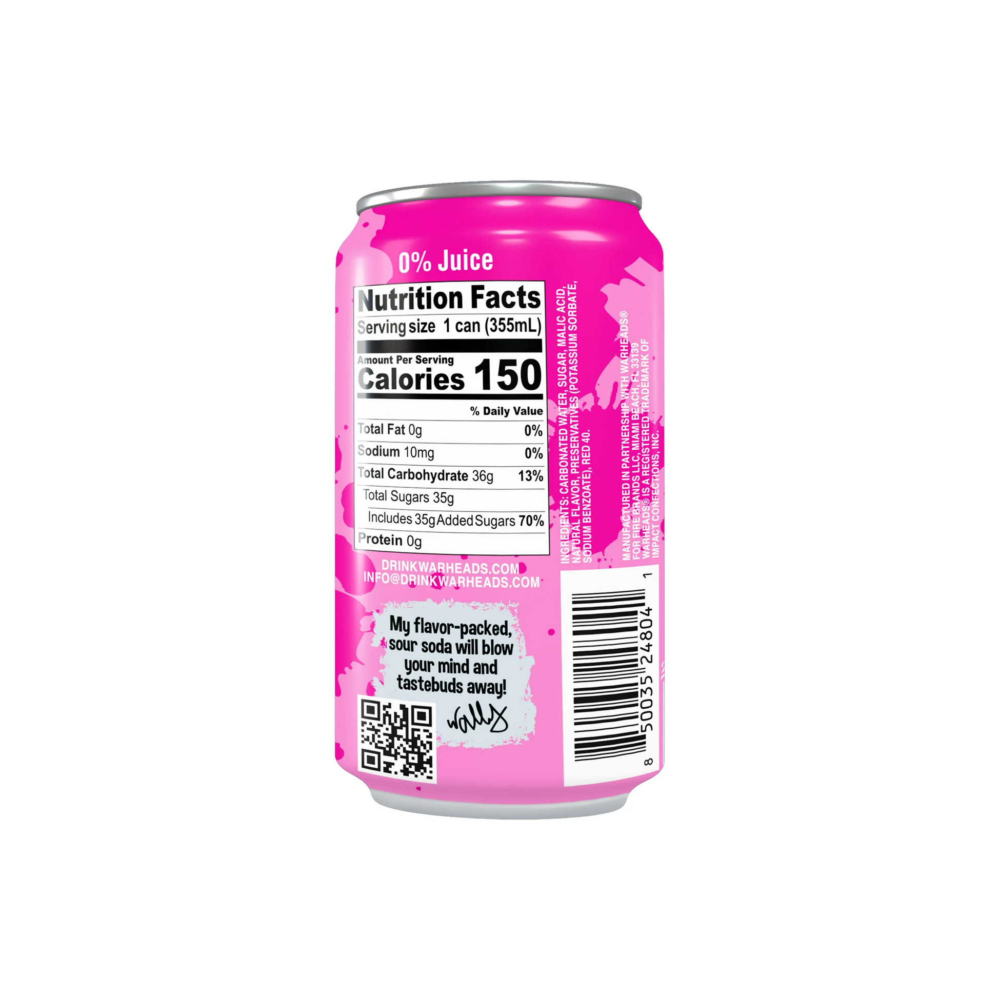Warheads Soda Watermelon 12 fl oz