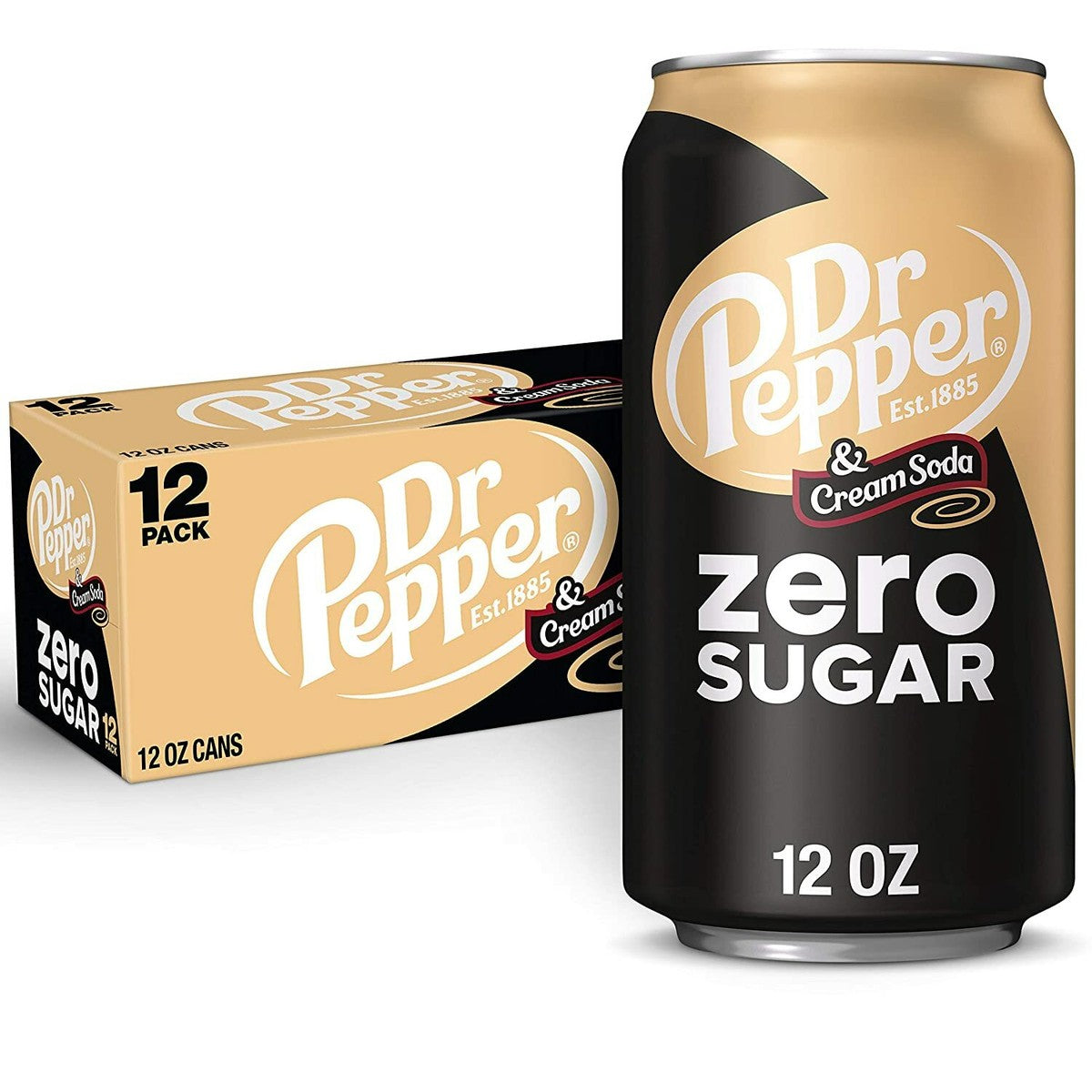 Dr Pepper Zero Cream Soda 1 BOX