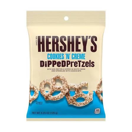 Hersheys Dipped Pretzel Cookies n Creme 4.25 oz