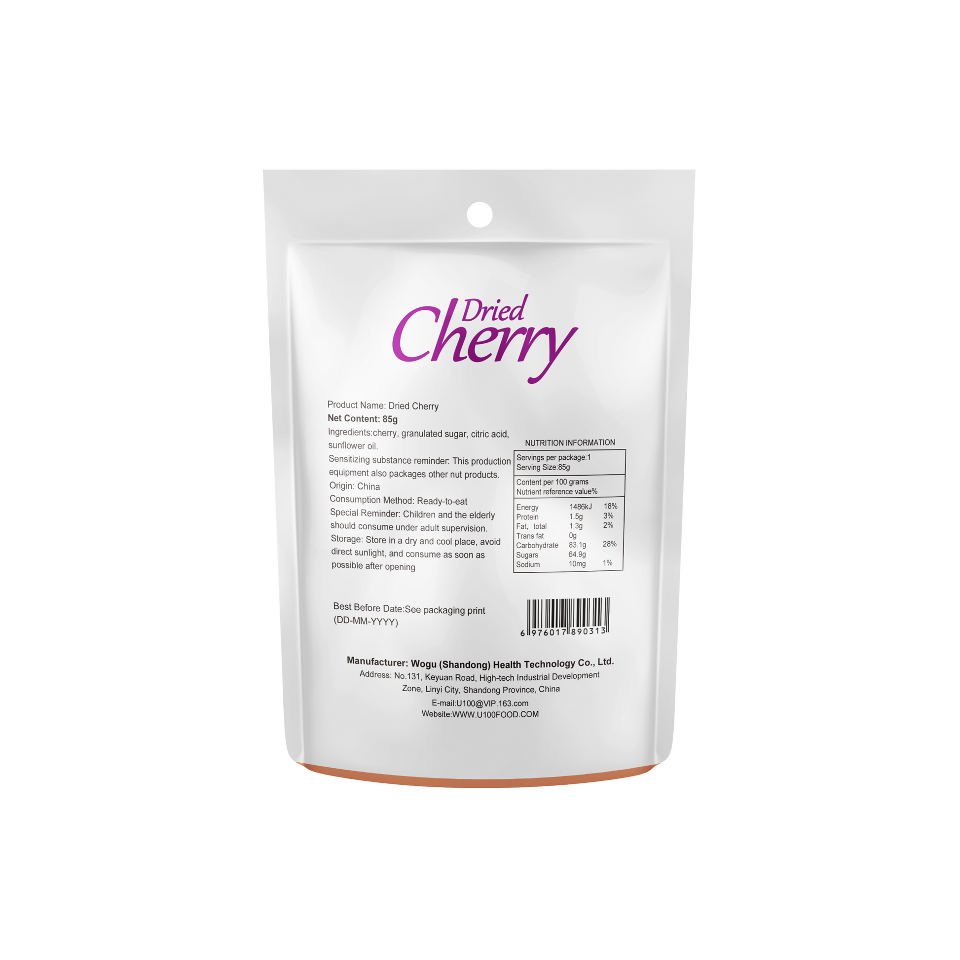 U100 Dried Cherry 85g